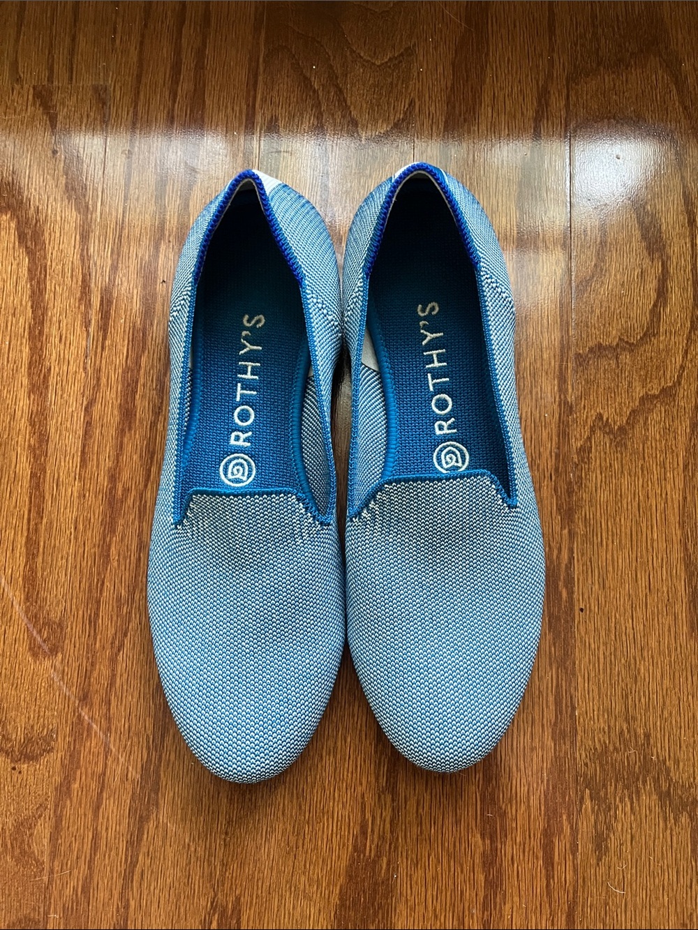 Rothy's womens Light Blue Slip-On Loafers